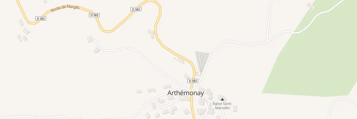 Plan du 115 Rte de Margès à Arthémonay