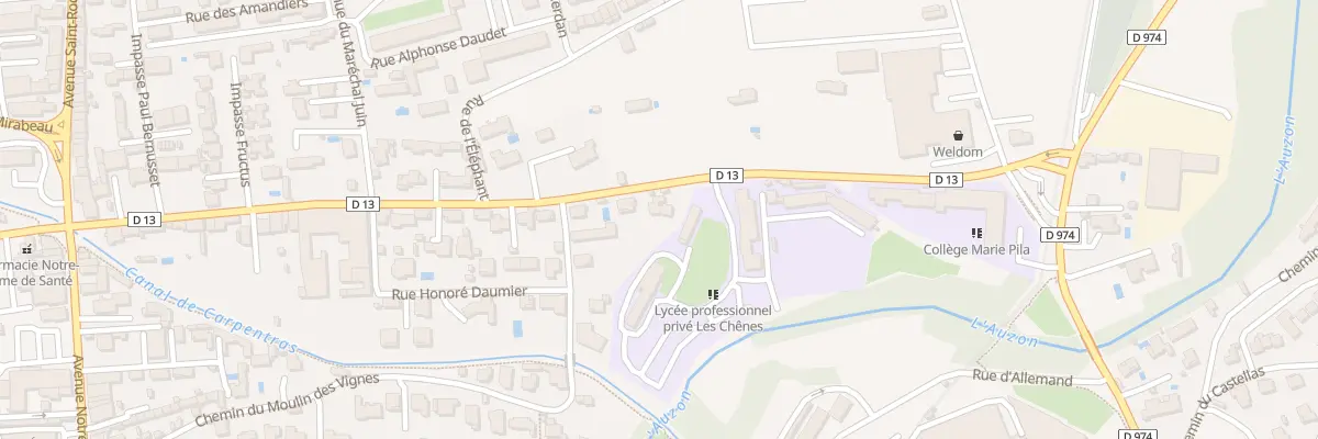Plan du 448 Av Pont des Fontaines à Carpentras