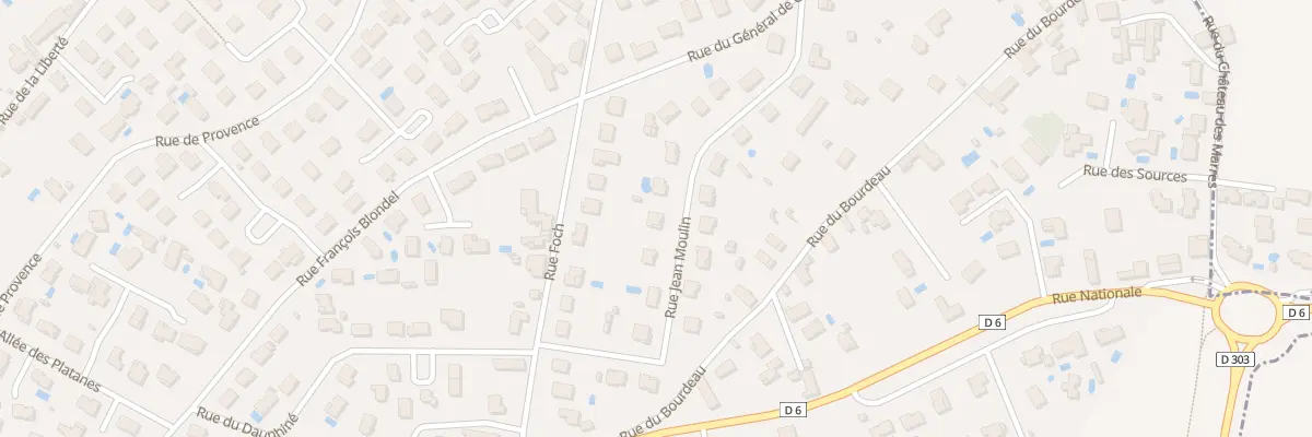 Plan du 7 Rue Jean Moulin à Jonage