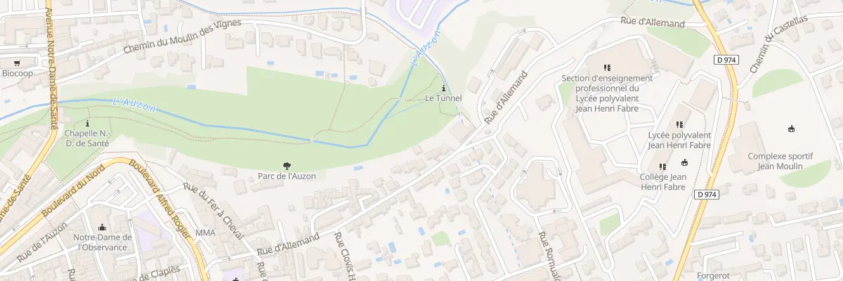 Plan du 289 Rue d’Allemand à Carpentras