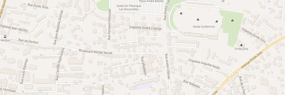 Plan du 10 Bd Michel Servet à Romans-sur-Isère
