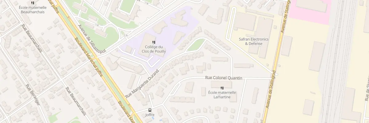 Plan du 30 Rue Marguerite Durand à Dijon