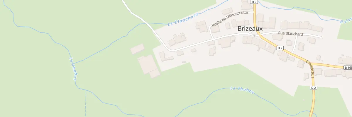 Plan du 2 Gr Grande Rue à Brizeaux