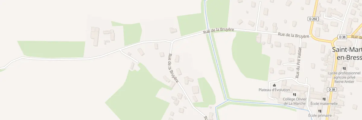 Plan du 7 Rue de la Bruyère à Saint-Martin-en-Bresse