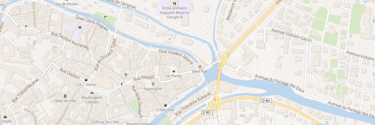 Plan du 4 Quai Frédéric Mistral à L’Isle-sur-la-Sorgue