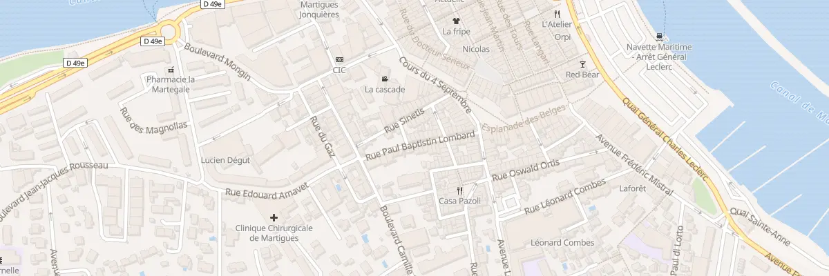 Plan du 22 Rue Paul Lombard à Martigues