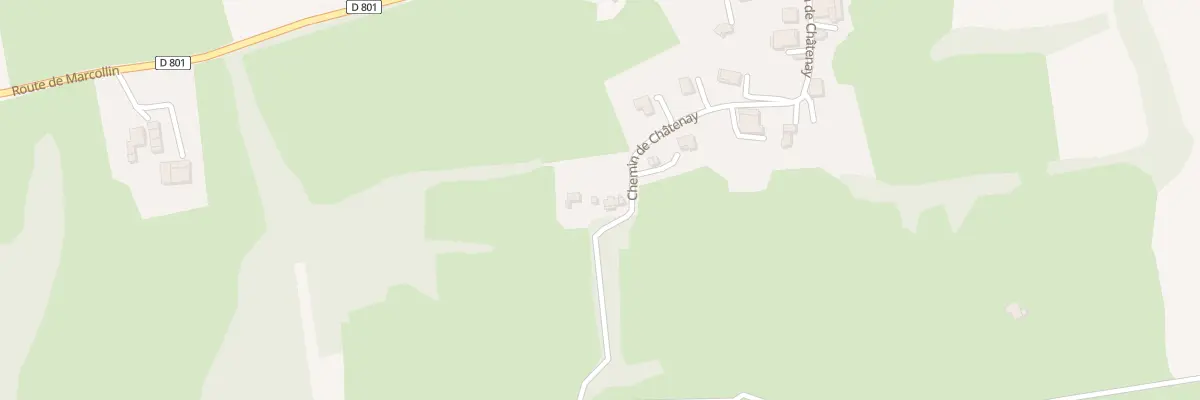 Plan du 380 Che de Châtenay à Lens-Lestang