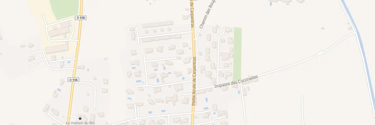 Plan du 929 Prt Petite Rte de Carpentras à Pernes-les-Fontaines