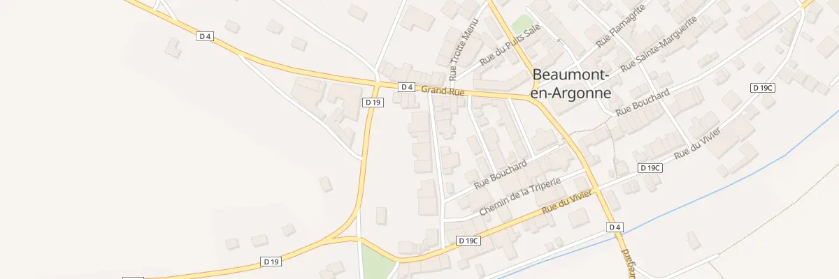 Plan du 3 Rue Saint Christophe à Beaumont-en-Argonne