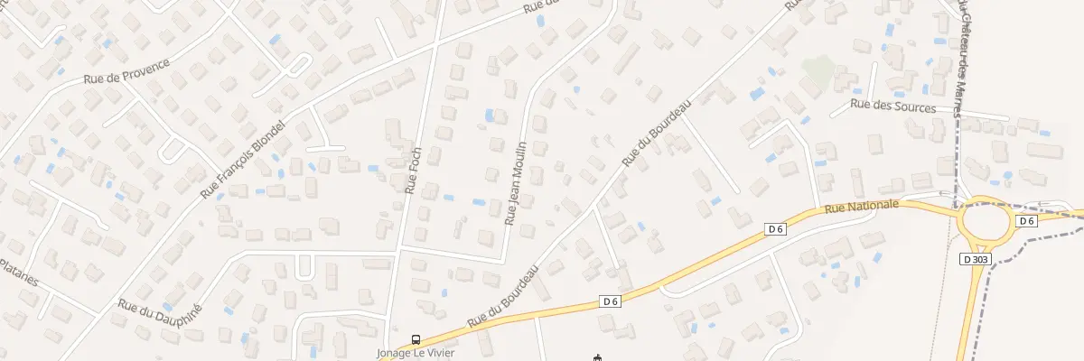 Plan du 8 Rue Jean Moulin à Jonage
