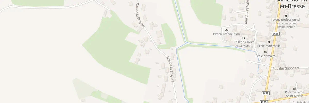 Plan du 32 Rue de la Bruyère à Saint-Martin-en-Bresse