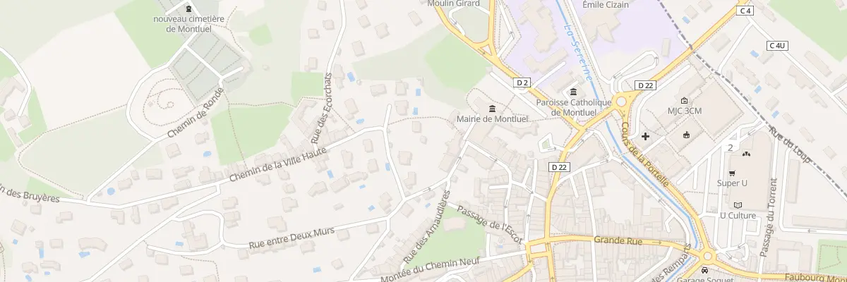 Plan du 78 Che de la Ville Haute à Montluel