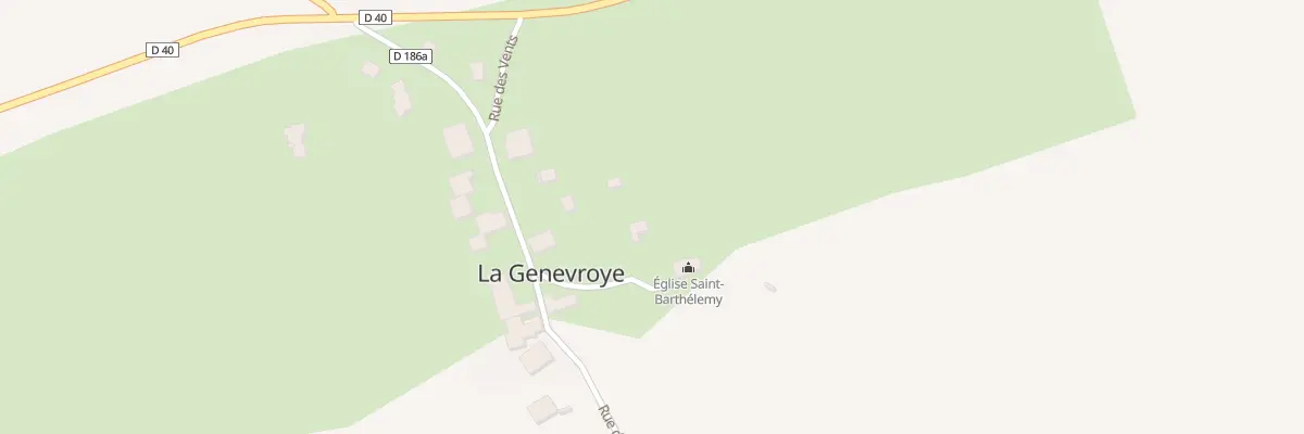 Plan du 1 Rue du Gue à La Genevroye