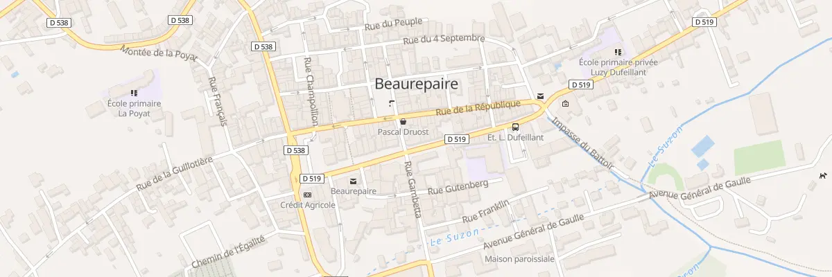 Plan du 32 Av des Terreaux à Beaurepaire