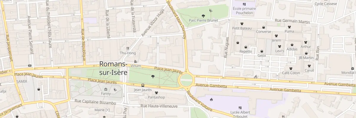 Plan du 1 Bd Marx Dormoy à Romans-sur-Isère