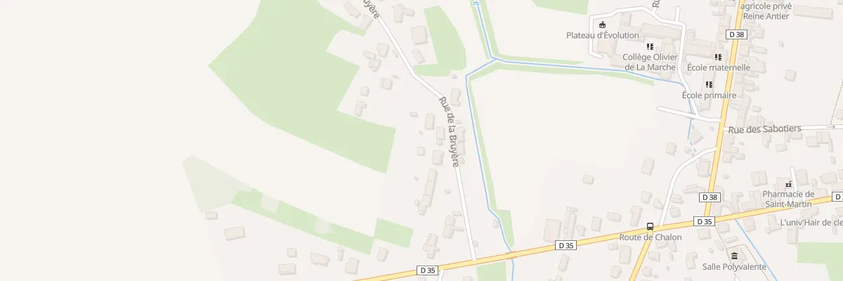 Plan du 38 Rue de la Bruyère à Saint-Martin-en-Bresse
