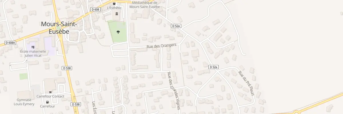 Plan du 4 Rue des Verveines à Mours-Saint-Eusèbe