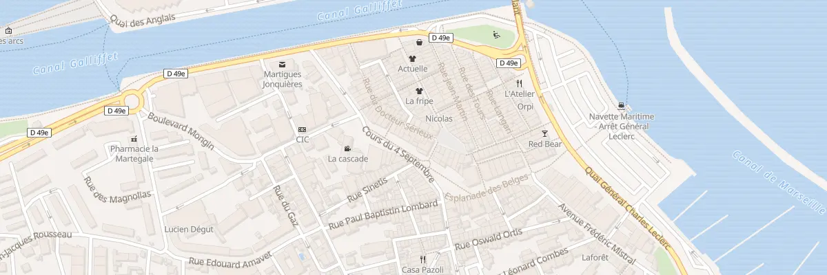 Plan du 9 Rue du Docteur Serieux à Martigues