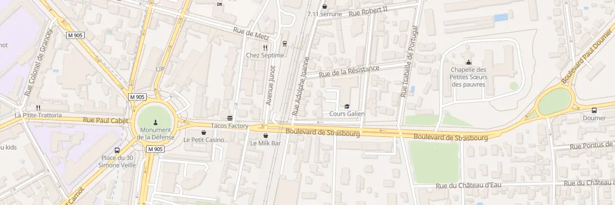 Plan du 6 Rue Adolphe Joanne à Dijon