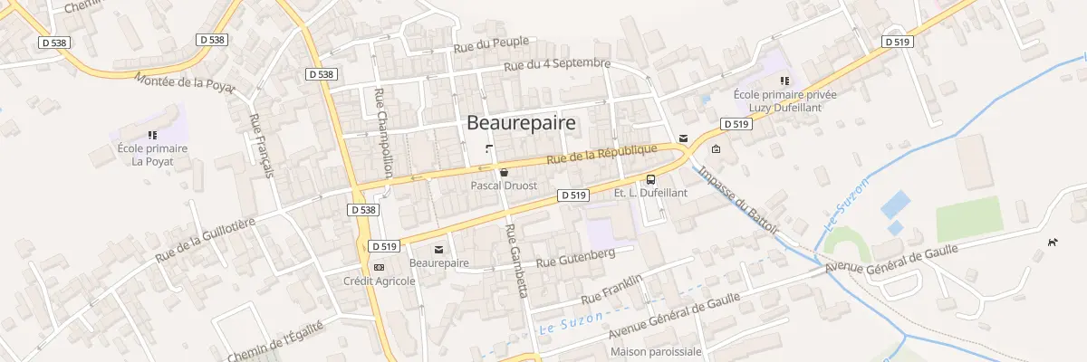 Plan du 26 Av des Terreaux à Beaurepaire