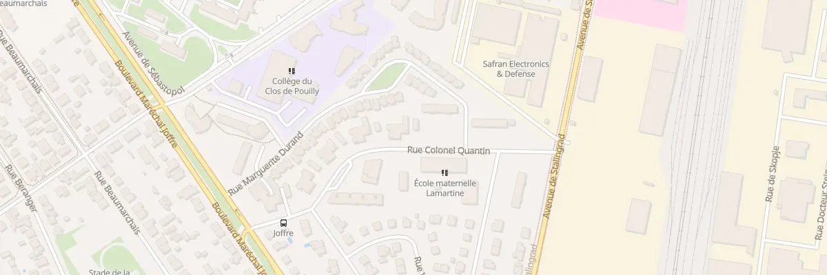 Plan du 12 Rue Col Quantin à Dijon