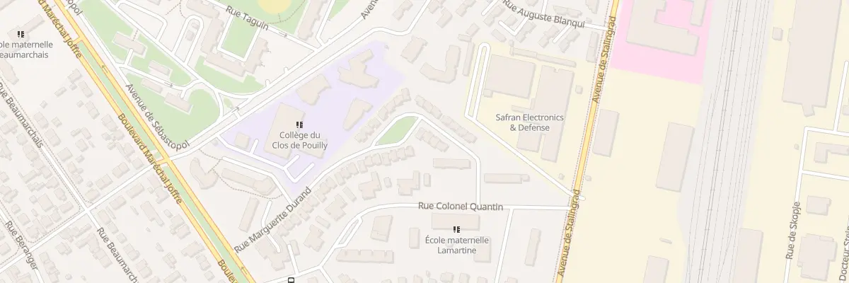 Plan du 44 Rue Marguerite Durand à Dijon