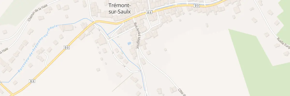 Plan du 1 Cote des Ruelles à Trémont-sur-Saulx