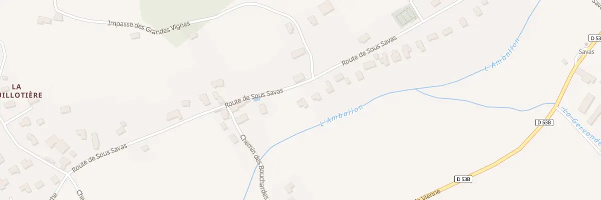 Plan du 811 Rte de Sous-savas à Savas-Mépin