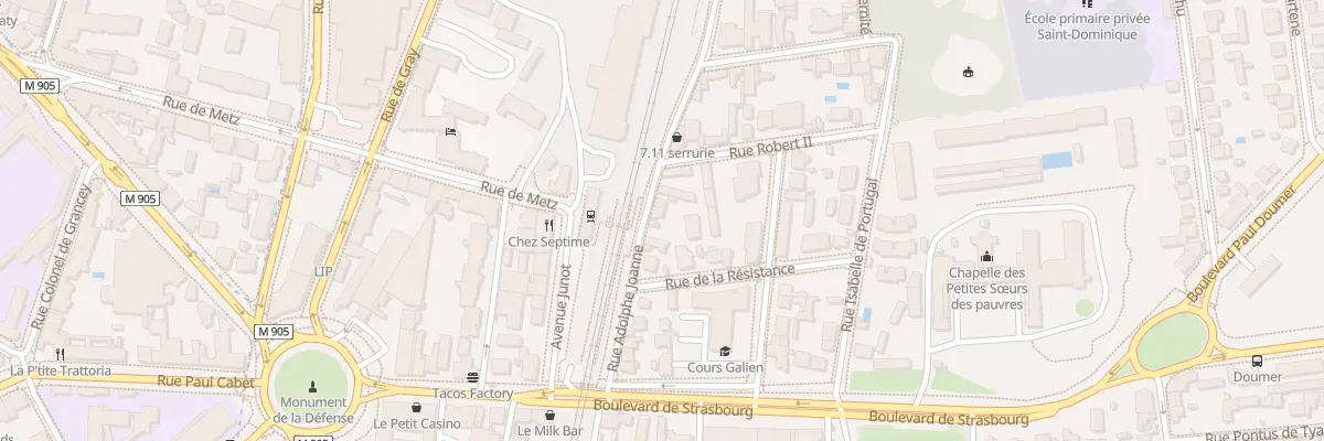 Plan du 16 Rue Adolphe Joanne à Dijon