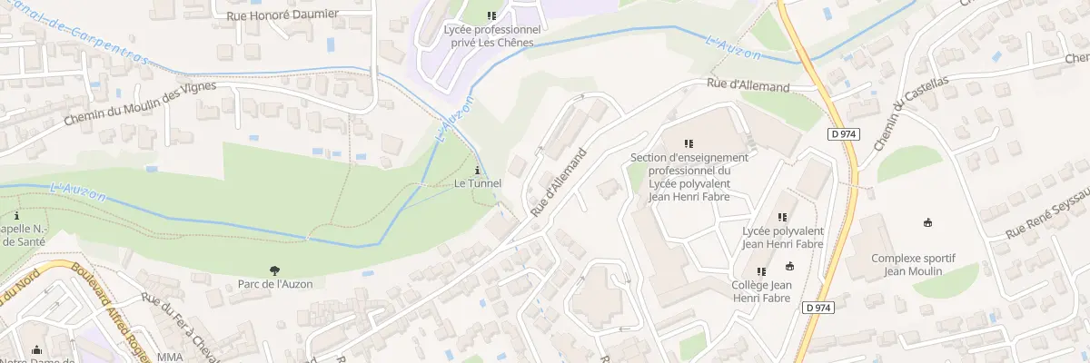 Plan du 417 Rue d’Allemand à Carpentras