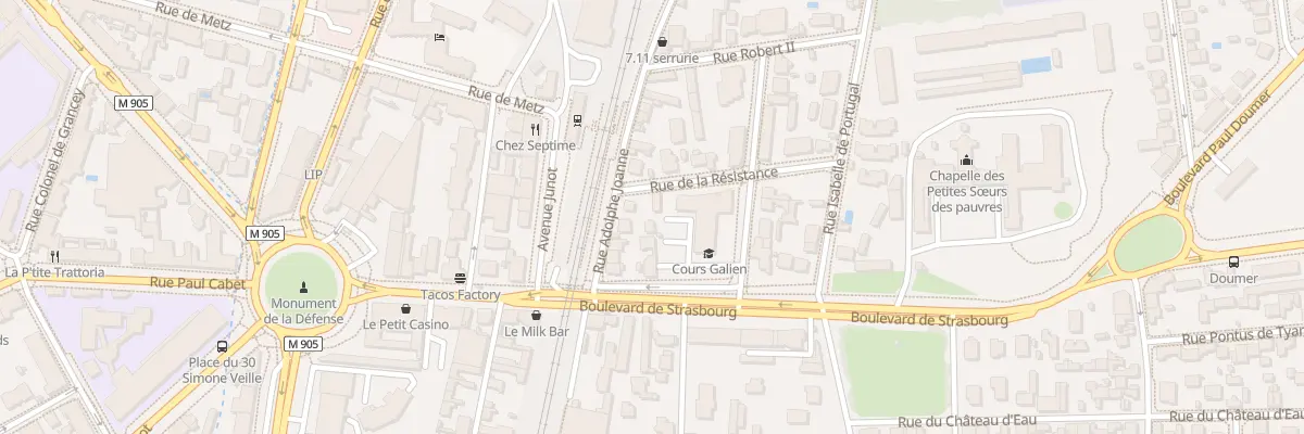 Plan du 8B Rue Adolphe Joanne à Dijon