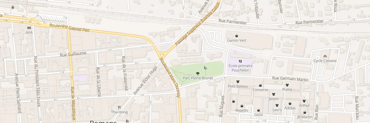 Plan du 10 Rue Francois Pouzin à Romans-sur-Isère