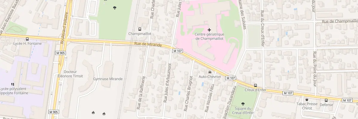 Plan du 50 Rue de Mirande à Dijon