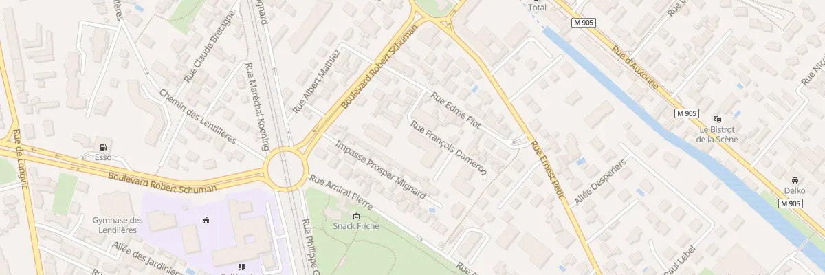 Plan du 6 Rue François Dameron à Dijon
