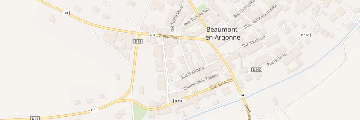 Plan du 1B Rue des Bricards à Beaumont-en-Argonne