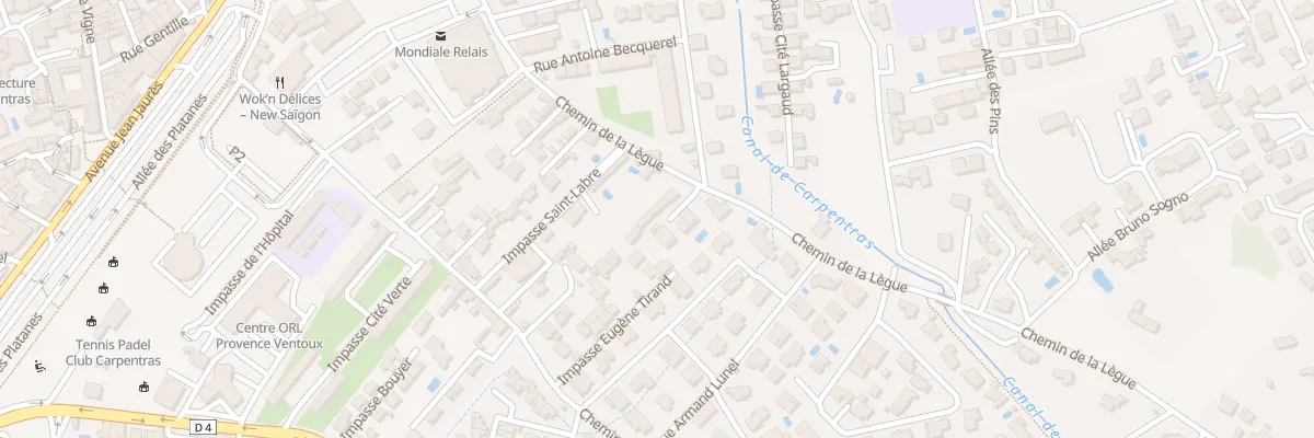 Plan du 312 Che de la Lègue à Carpentras