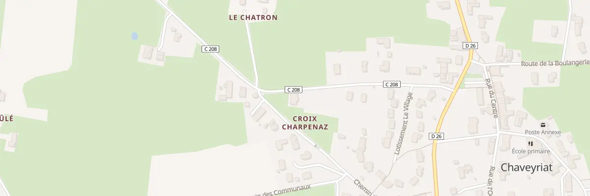 Plan du 259 Rte de Vonnas à Chaveyriat