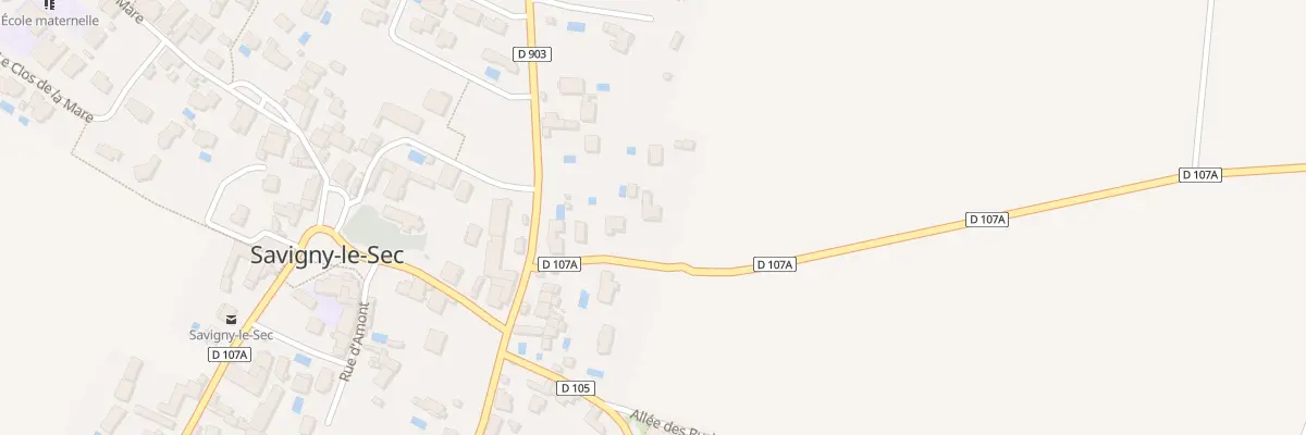 Plan du 5 Rte de Marsannay à Savigny-le-Sec
