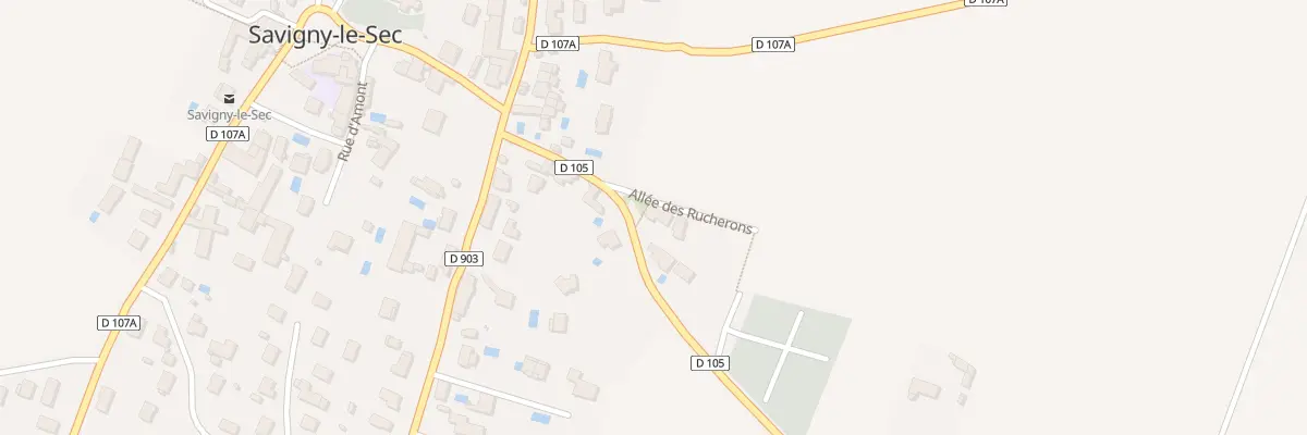 Plan du 2 Che des Rucherons à Savigny-le-Sec