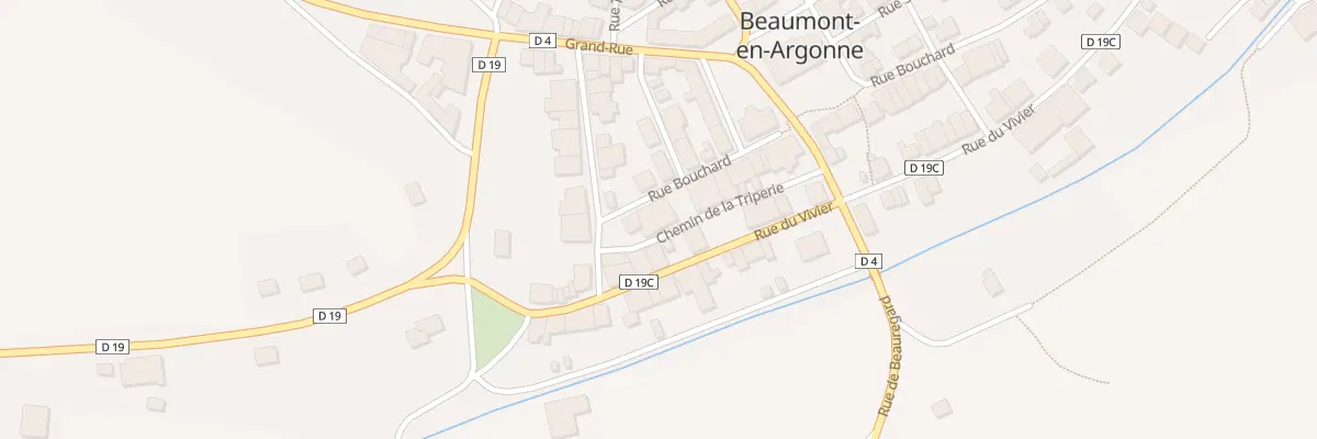 Plan du 36 Rue Bouchard à Beaumont-en-Argonne