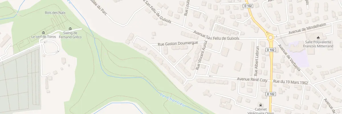 Plan du 16 Rue Rene Coty à Bourg-de-Péage