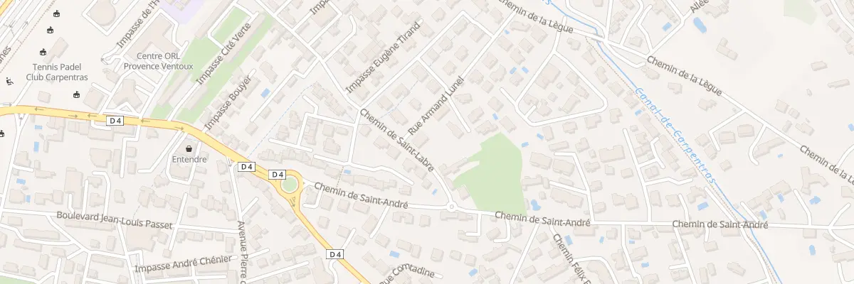 Plan du 495 Che de Saint-Labre à Carpentras