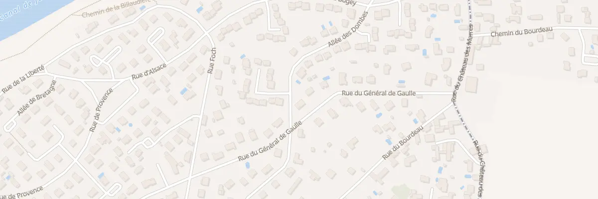 Plan du 15 Rue Gen de Gaulle à Jonage