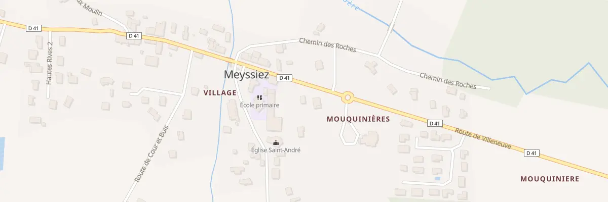 Plan du 104 Rte de Villeneuve à Meyssiez