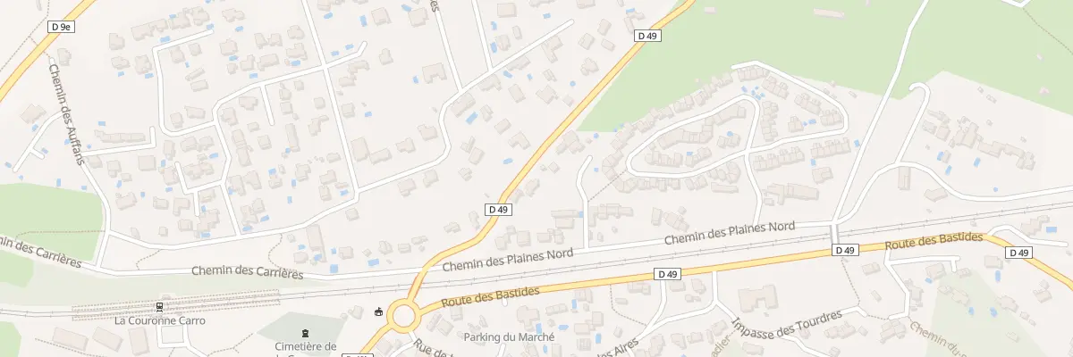 Plan du 55 Rte de Martigues à Martigues