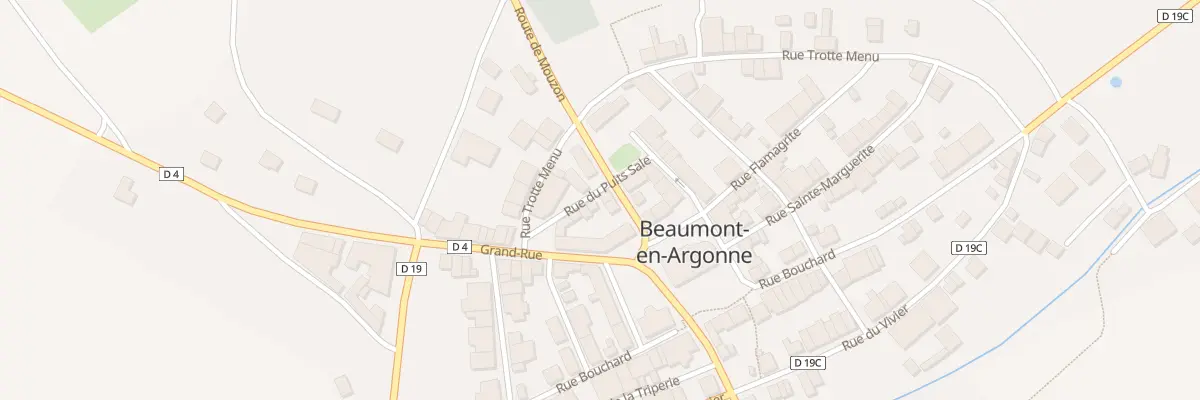 Plan du 2 Rte de Mouzon à Beaumont-en-Argonne