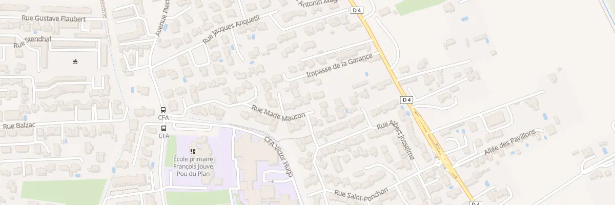 Plan du 257 Rue Marie Mauron à Carpentras