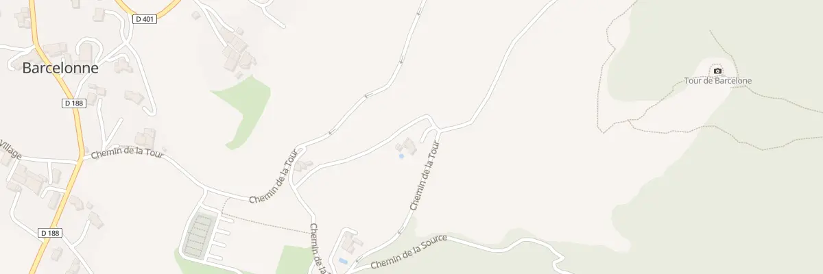 Plan du 695 Che de la Tour à Barcelonne