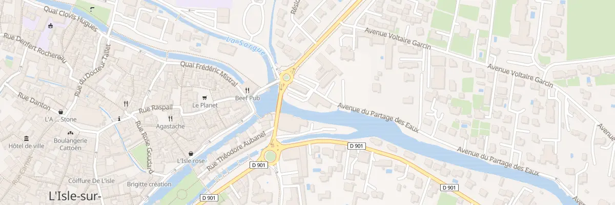 Plan du 22 Av Partage des Eaux à L’Isle-sur-la-Sorgue
