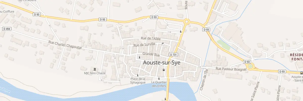 Plan du 25 Gr Grande Rue à Aouste-sur-Sye